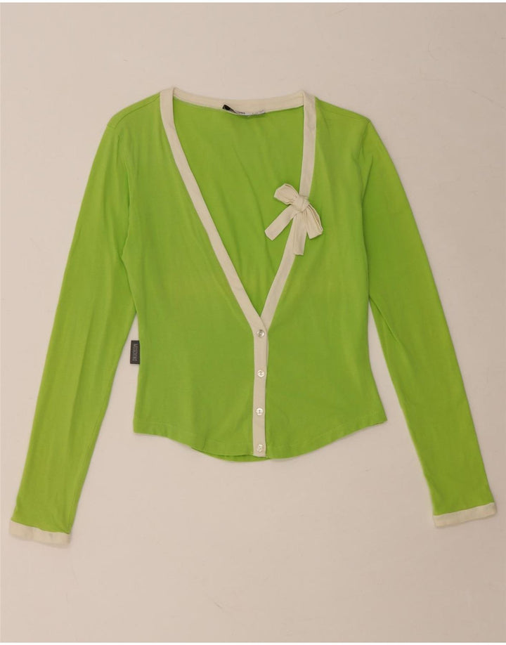 Top cardigan pentru femei MOSCHINO UK 14 verde mediu