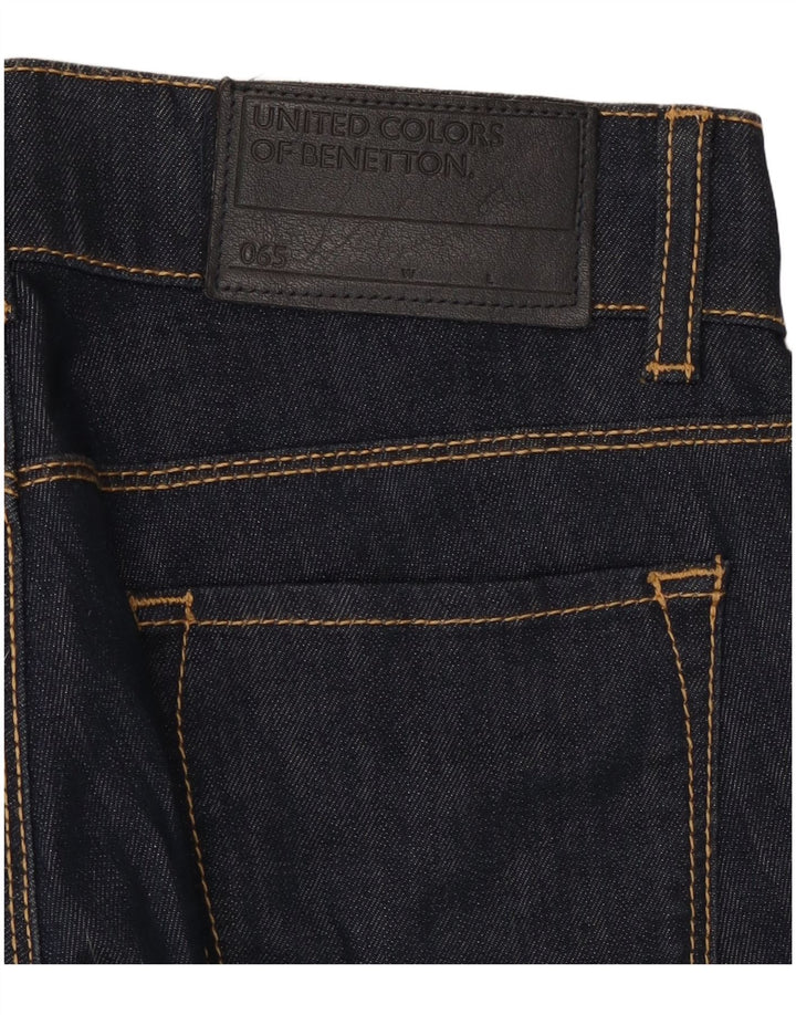 Blugi evazați pentru femei Benetton W28 L31 bleumarin