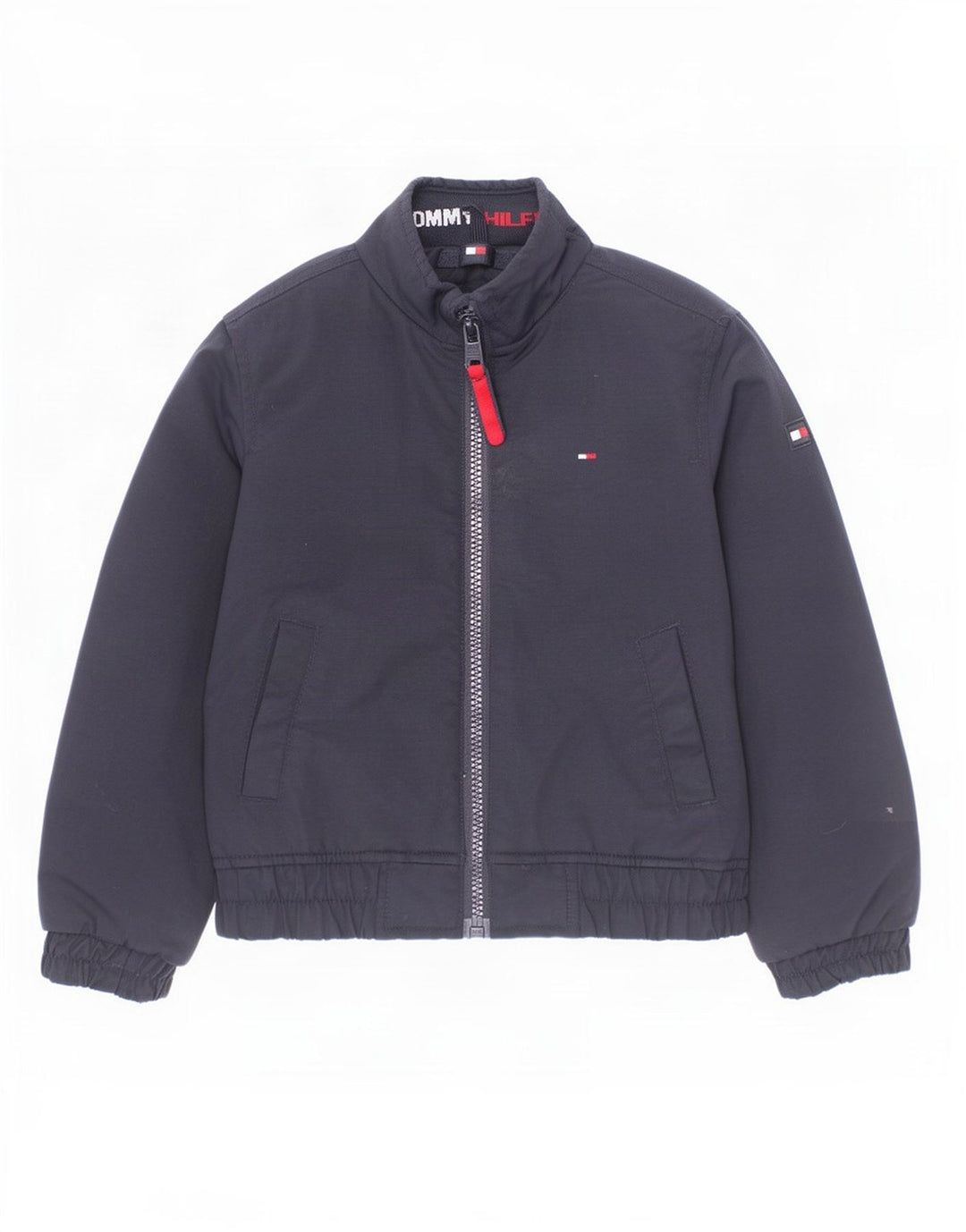 Jachetă bomber Tommy Hilfiger pentru băieți 3-4 ani poliamidă bleumarin