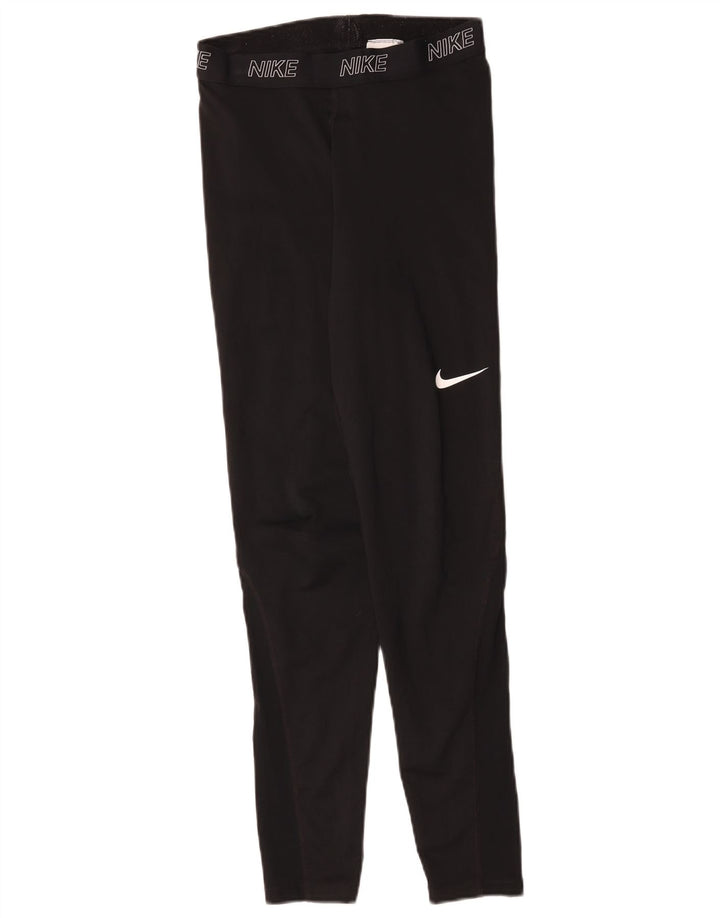 Leggings grafic Nike pentru femei UK 12 Poliester mediu negru