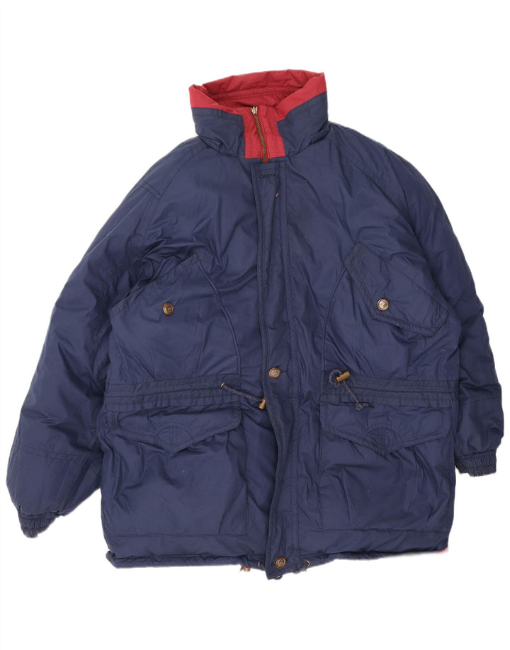 Jachetă căptușită reversibilă supradimensionată pentru bărbați Vintage UK 40 Large Red