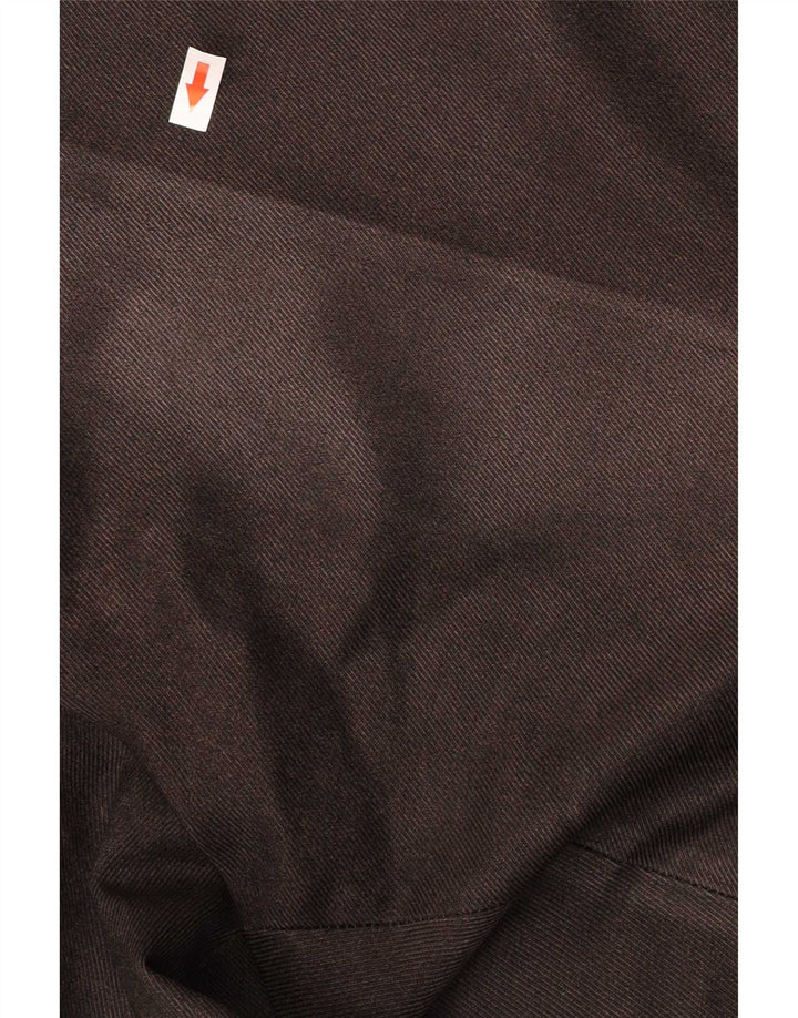 Marks & Spencer Pantaloni de costum obișnuiți drepti pentru bărbați L42 L29 Poliester maro