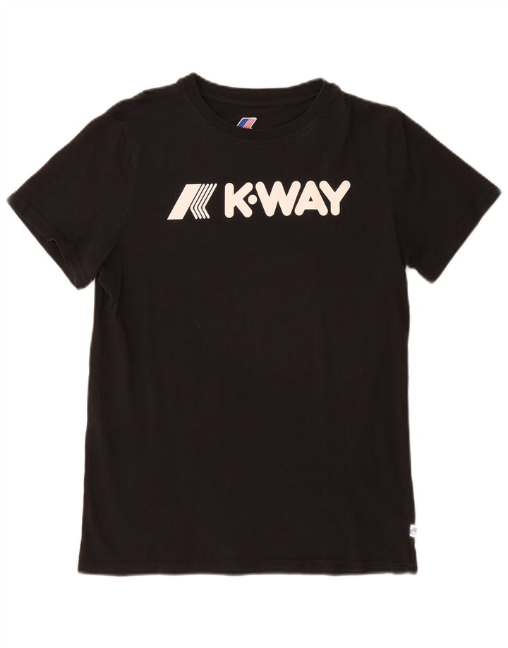 Tricou grafic pentru bărbați K-Way Top Mic Negru