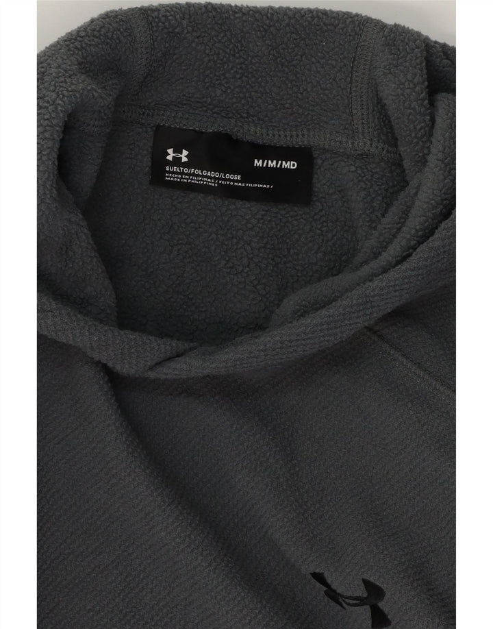 UNDER ARMOUR Mens Hoodie Jumper Medium Grey Polyester Vintage Under Armour and Second-Hand Under Armour from Messina Hembry 