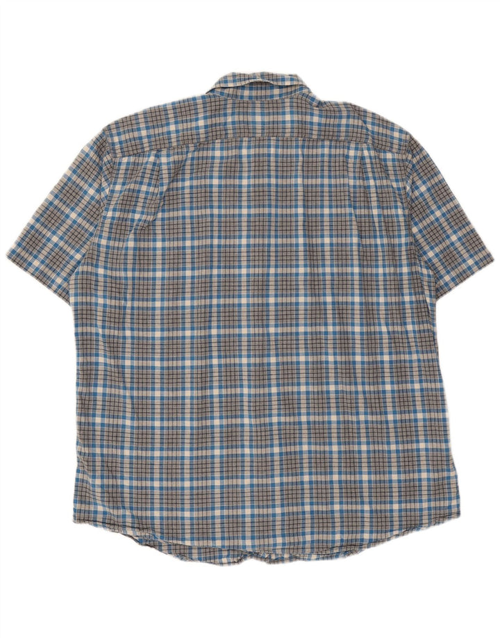 Cămașă pentru bărbați Eddie Bauer Classic Fit XL Blue Check Bumbac