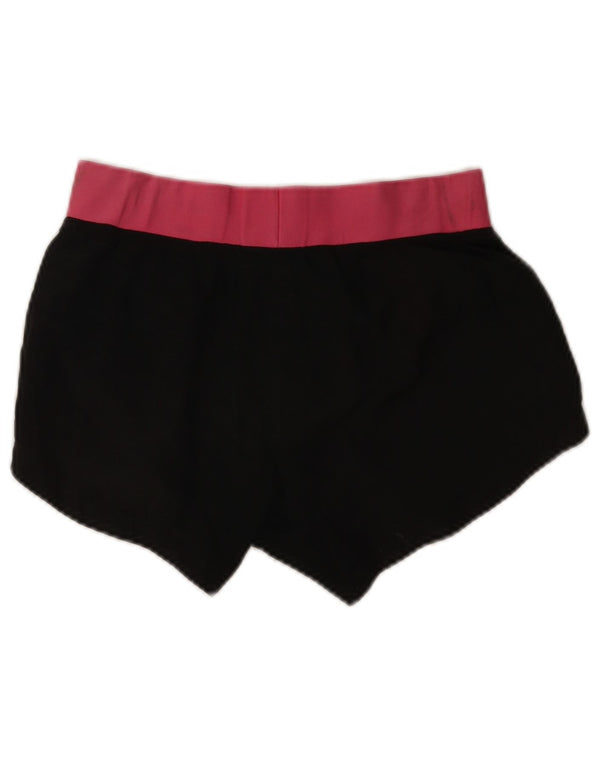 Pantaloni scurți sport Nike Dri Fit pentru femei UK 8 Small, negru, poliester color bloc