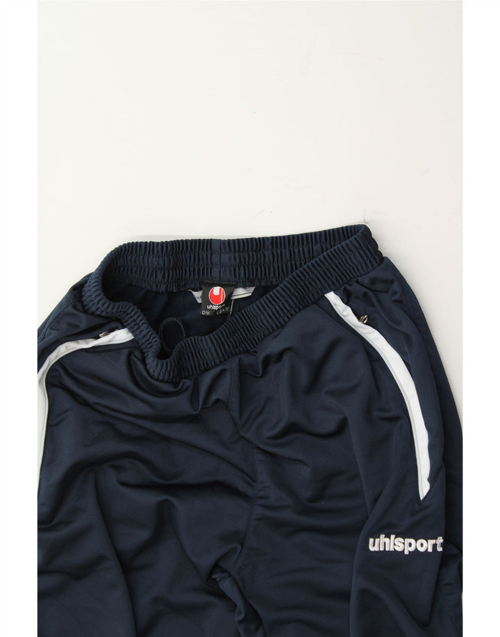 UHLSPORT Mens Tracksuit Trousers Medium  Navy Blue Polyester Vintage Uhlsport and Second-Hand Uhlsport from Messina Hembry 
