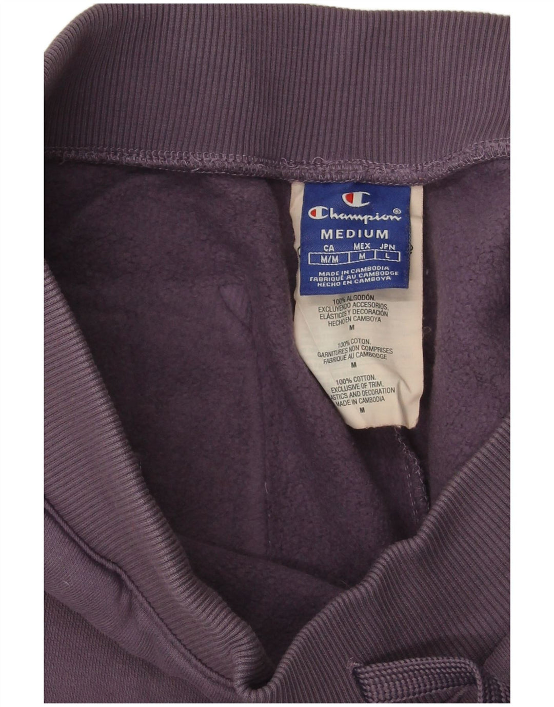 Pantaloni de trening pentru femei CHAMPION Pantaloni de jogging UK 14 Bumbac violet mediu
