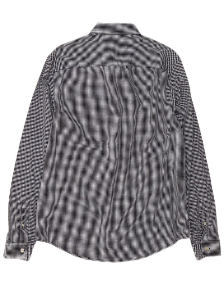Cămașă pentru bărbați Penguin Heritage Slim Fit, din bumbac vichy, albastru bleumarin mediu