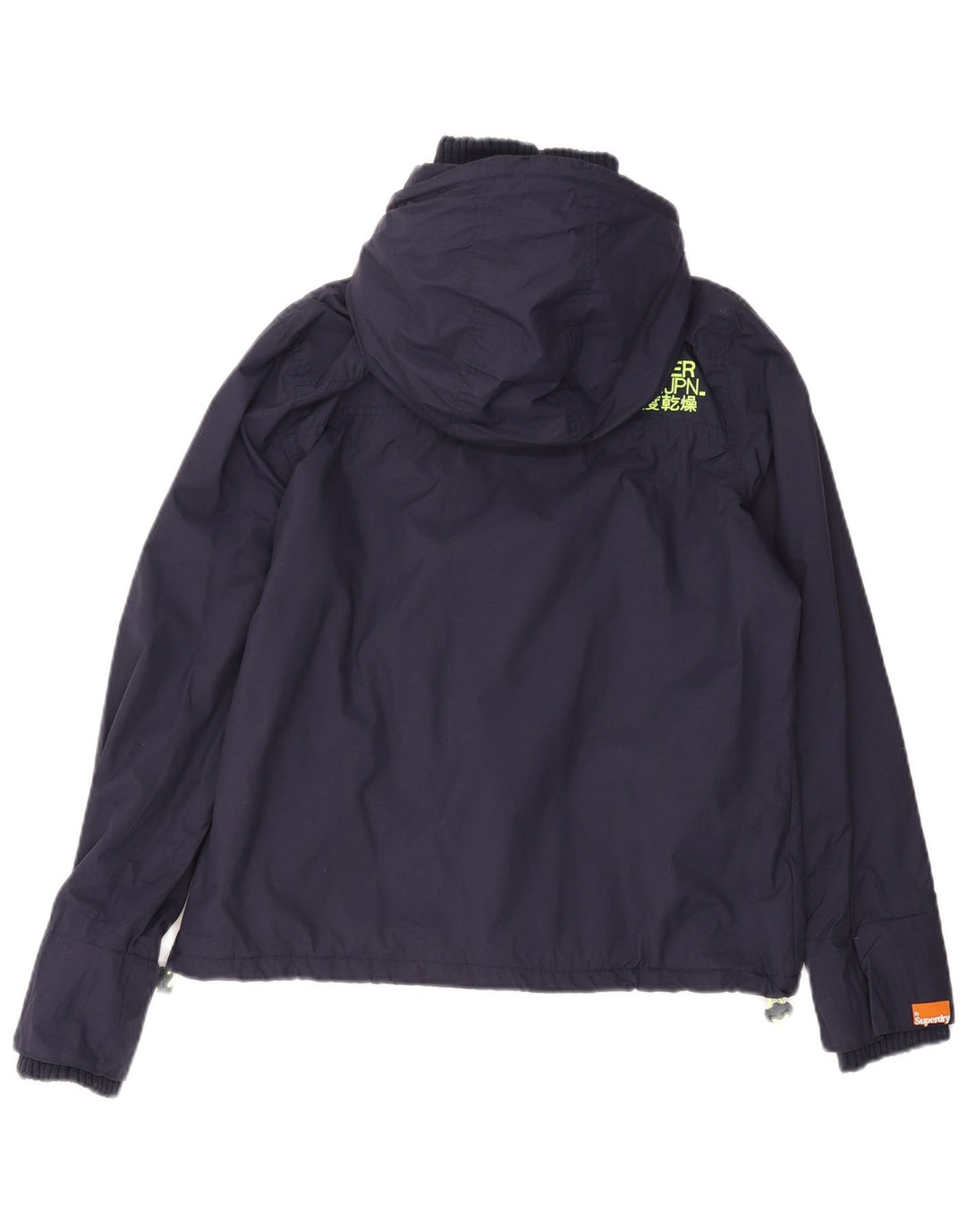 Jachetă Windbreaker Superdry pentru femei cu grafică UK 18 XL, nailon bleumarin