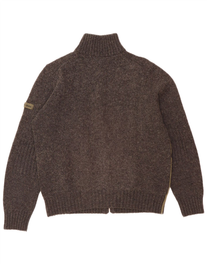 Pulover cardigan Calvin Klein pentru femei UK 16 Lână mare gri