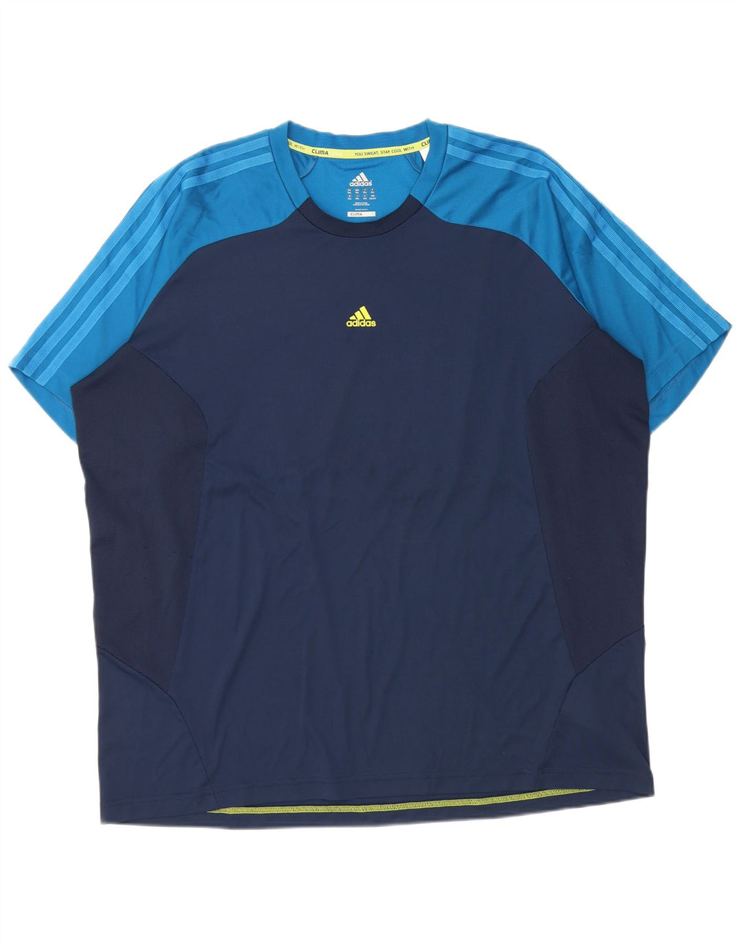 Tricou Adidas Climacool pentru bărbați Top 2XL bleumarin poliester color bloc