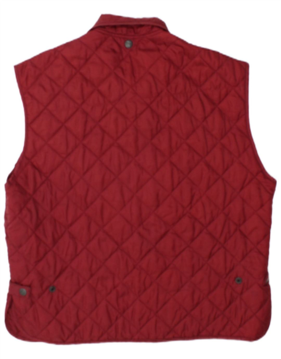 Gilet vintage pentru bărbați matlasat UK 38 Medium Burgundy