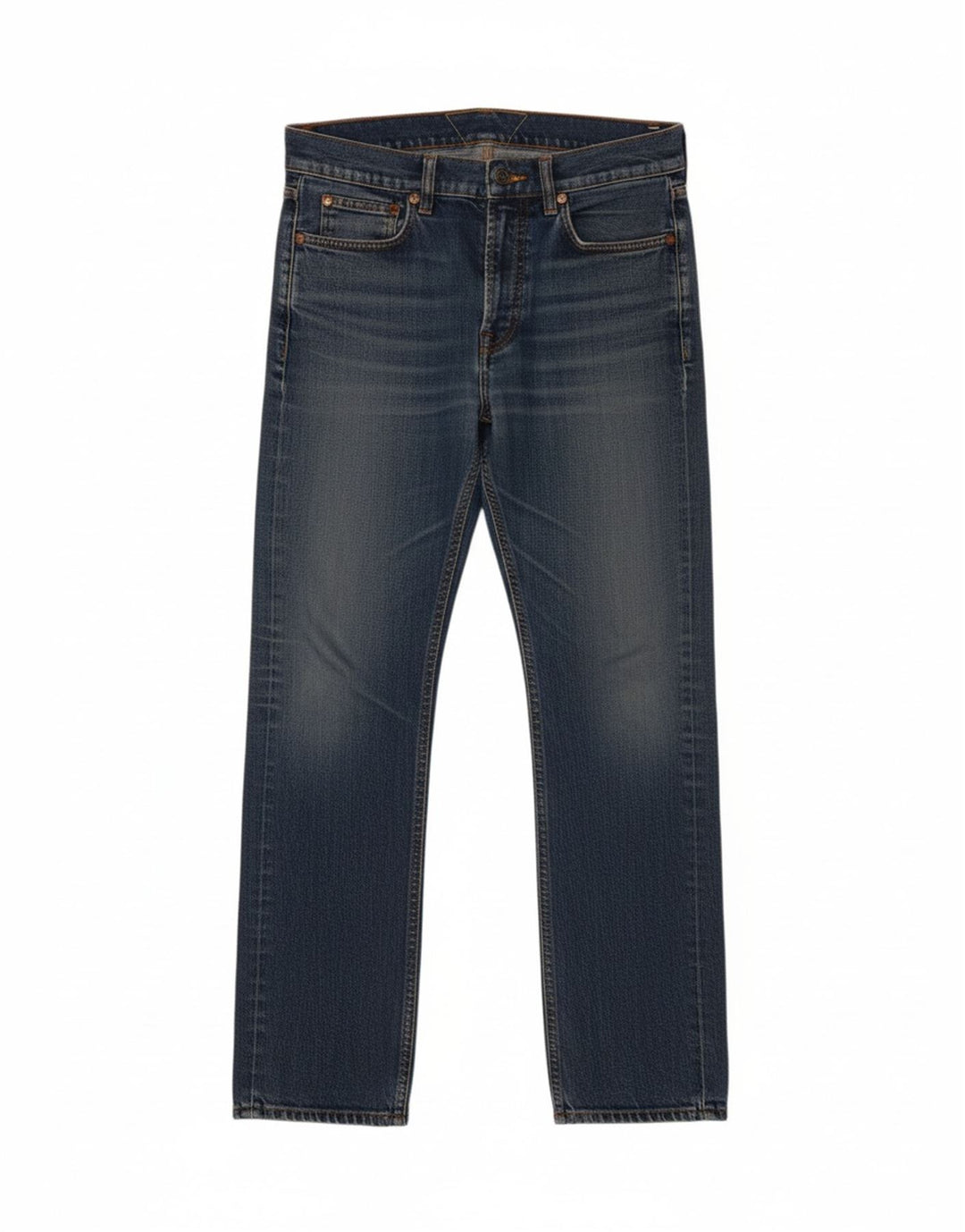 MELTIN' POT Womens Straight Jeans W30 L29 Blue Cotton