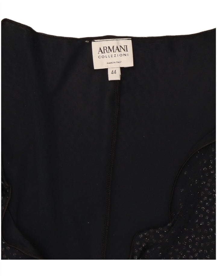 Bluză cu mânecă lungă pentru femei Armani IT 44 Medium Black Spotted
