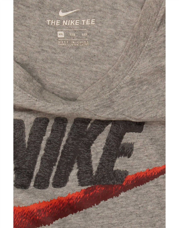 Tricou grafic pentru bărbați Nike Top 2XL, gri, pete