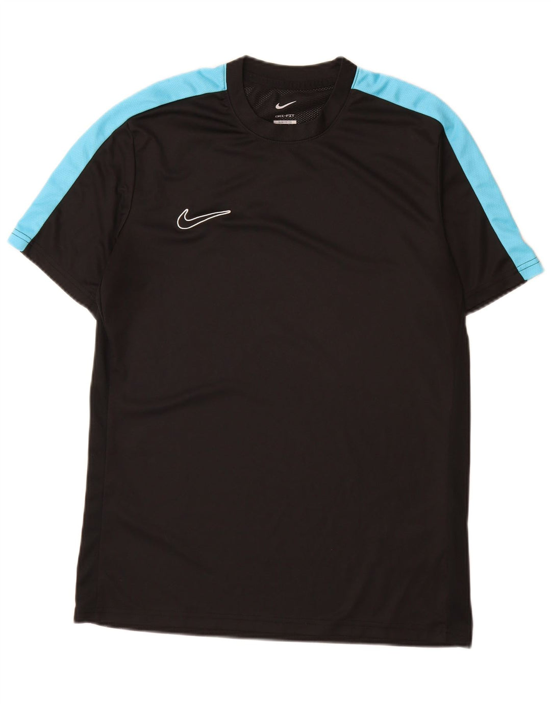 Tricou pentru bărbați Nike Dri Fit Slim Fit Top mare, negru, poliester color bloc