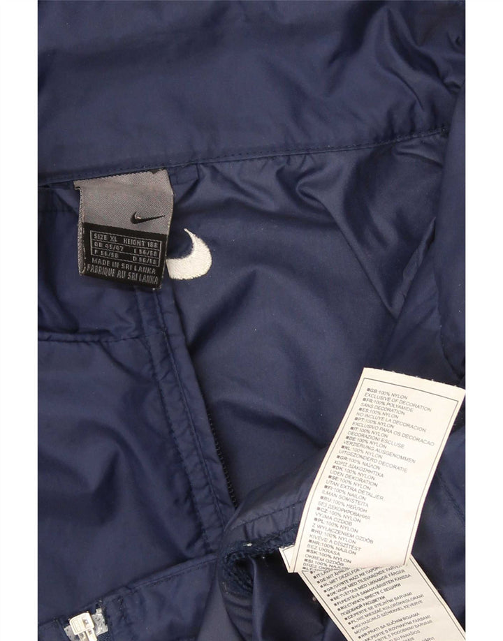 Jachetă de trening Nike pentru bărbați, cu glugă, XL, nailon bleumarin