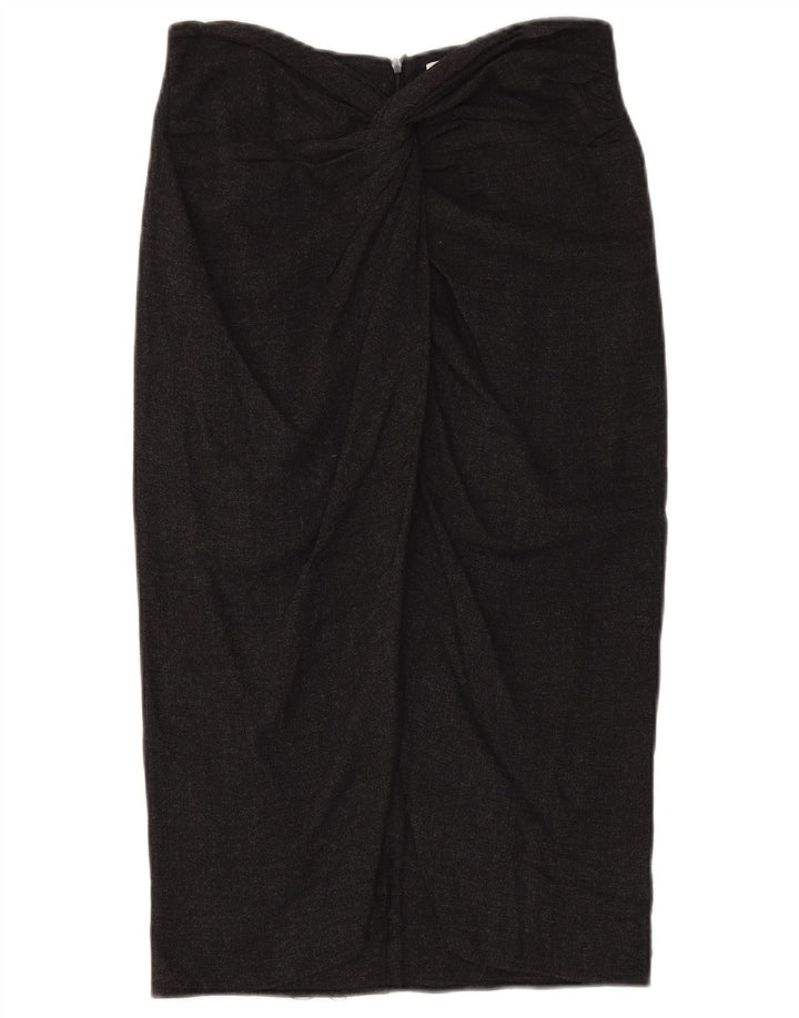 Fusta Creion Femei Zara Medium W30 Viscoza Neagra