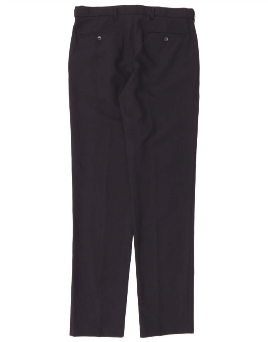 Pantaloni chino pentru bărbați Marks & Spencer, cu ajustare normală, L32 L35, poliester bleumarin