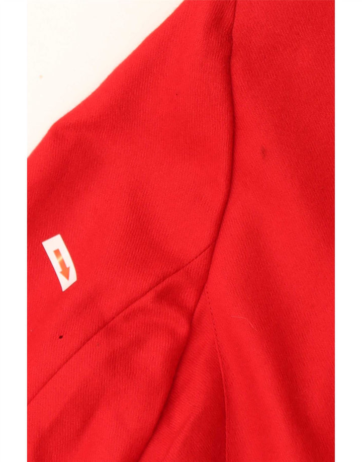 Jachetă vintage pentru femei cu 5 nasturi IT 44 Medium Red Wool Classic