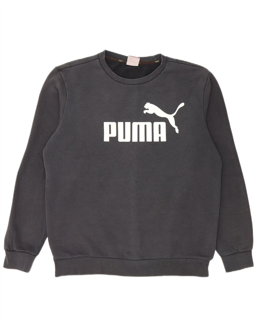 Pulover grafic pentru bărbați Puma, bumbac mediu negru