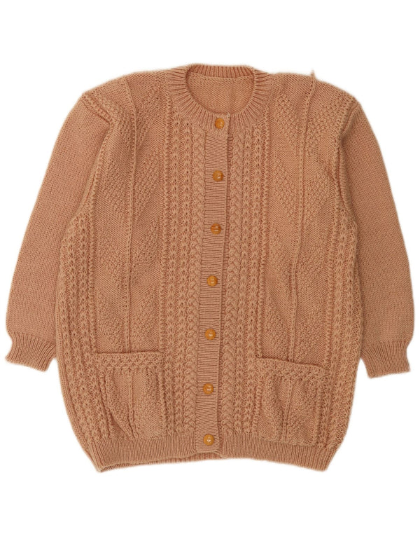 Pulover Cardigan Vintage pentru Damă UK 18 XL Bej