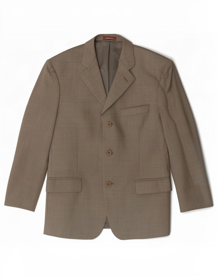 Sacou Marks & Spencer pentru bărbați, cu 3 nasturi, UK 40 Medium Khaki Lână nouă