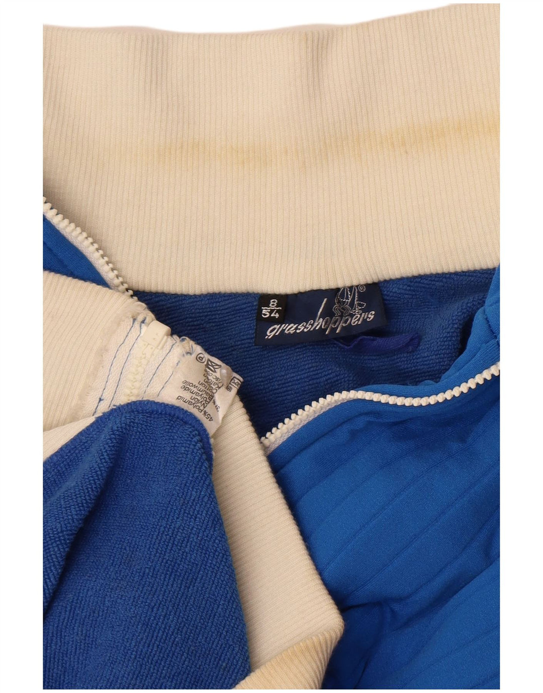 grasshoppers Pulover cardigan pentru bărbați IT 54 XL Albastru Poliamidă color bloc