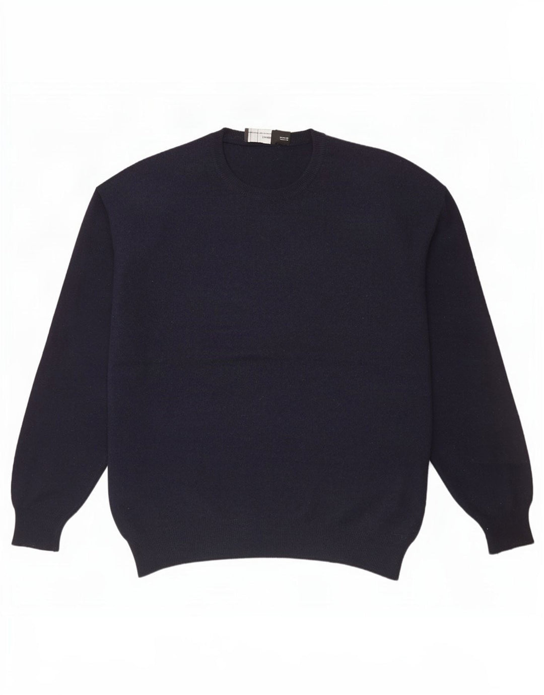 Pulover pentru bărbați Zara, cu gât crew, XL, lână bleumarin