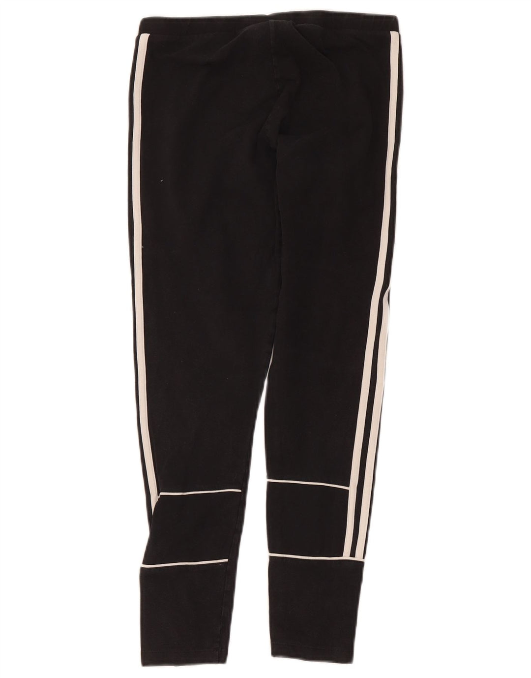 Leggings crop pentru femei Adidas UK 12, bumbac mediu negru