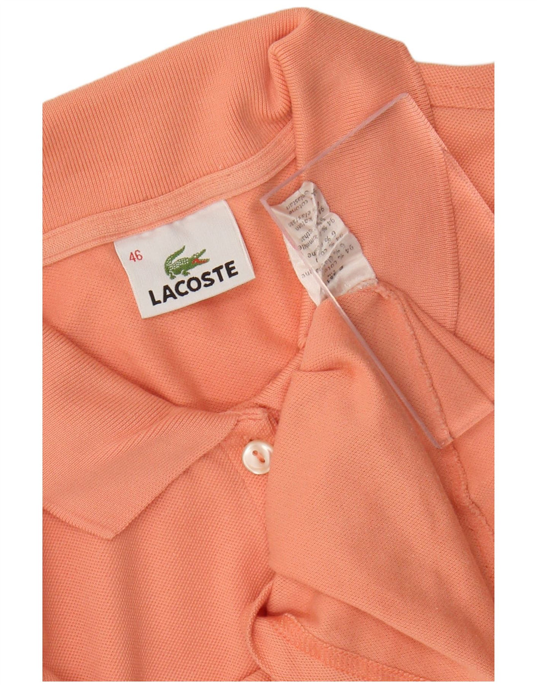 Tricou polo pentru femei LACOSTE Mărimea 46 XL bumbac portocaliu