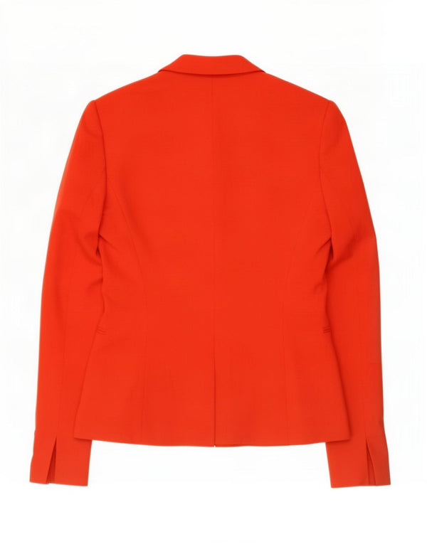 Sacou blazer pentru femei Zara, cu 1 nasture, UK 12, viscoză roșie medie