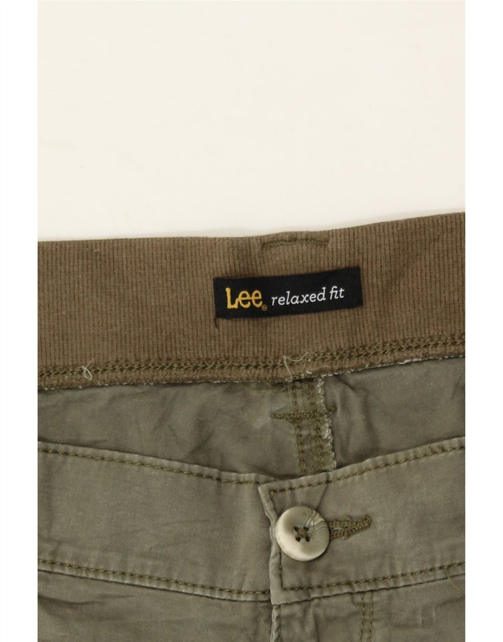 LEE Womens Relaxed Fit Cargo Shorts 2XL W40 Beige Cotton Vintage Lee and Second-Hand Lee from Messina Hembry 