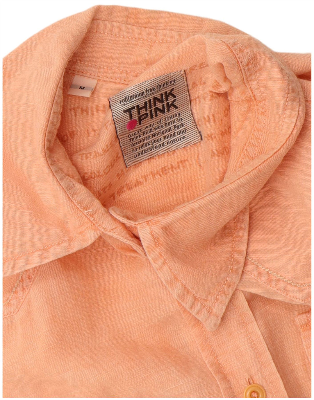 Cămașă fără mâneci pentru femei Think Pink UK 12 bumbac portocaliu mediu