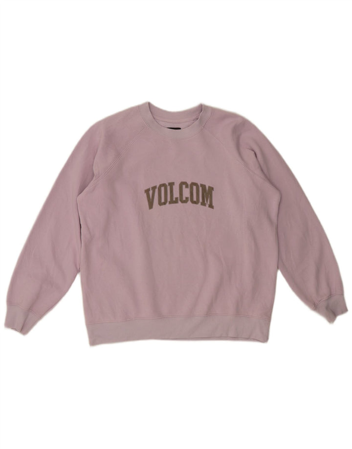 Pulover supradimensionat cu grafic pentru femei Volcom UK 14 Mov mediu