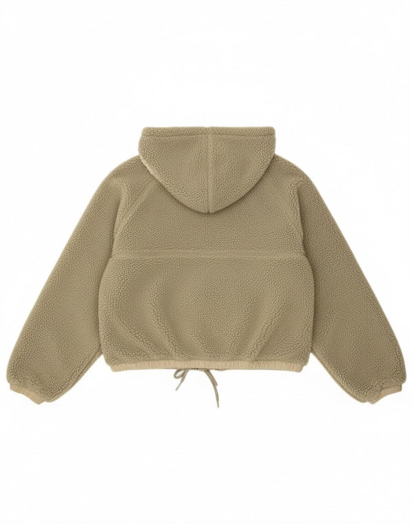 Jachetă din lână cu glugă Superdry pentru femei Teddy Bear UK 12 Medium Khaki