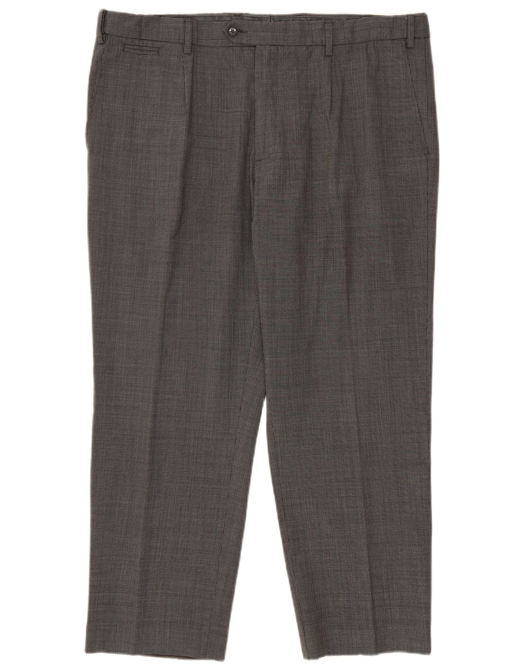 Pantaloni de costum pentru bărbați Marks & Spencer, cu tăiere obișnuită, L42 L29, picior de gală negru