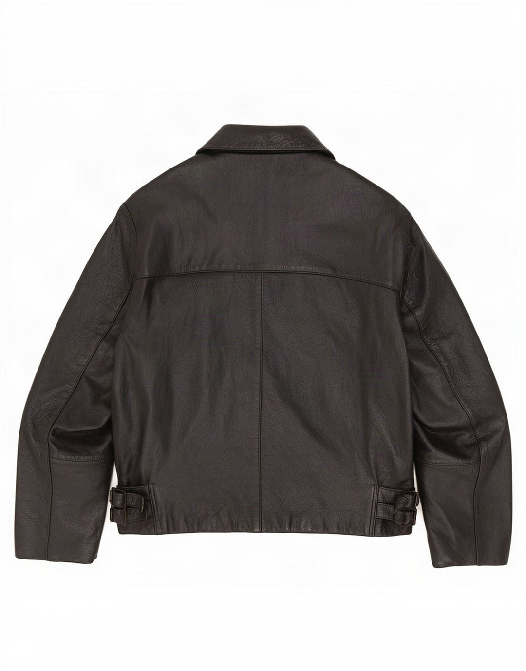 Jachetă de piele vintage pentru bărbați UK 42 XL neagră