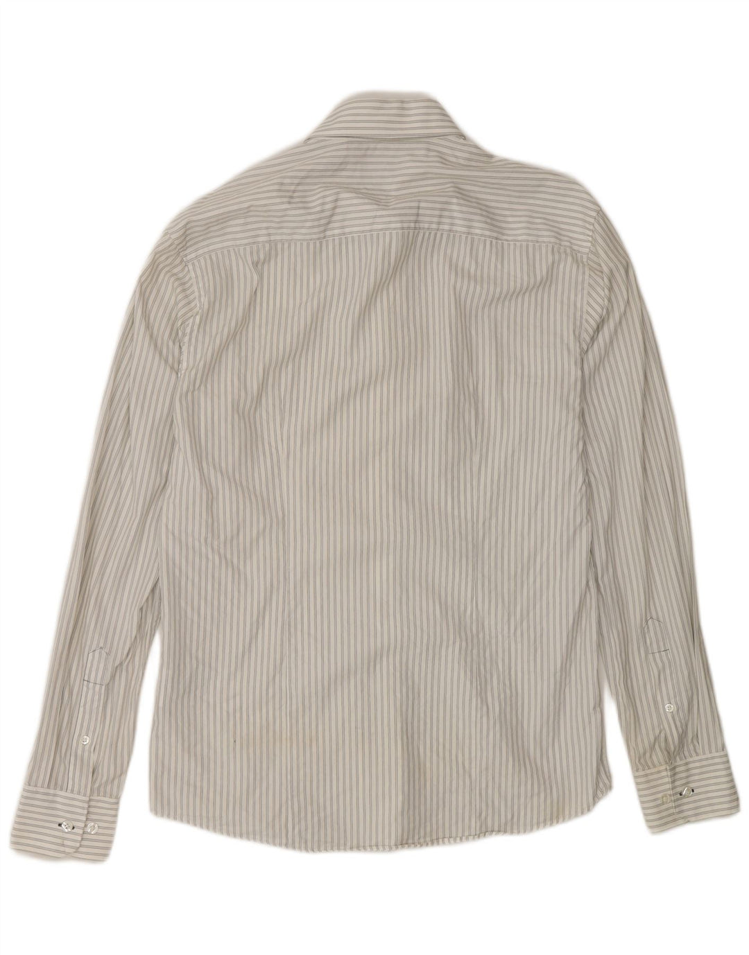 Cămașă Jack & Jones pentru bărbați, bumbac alb mediu cu dungi