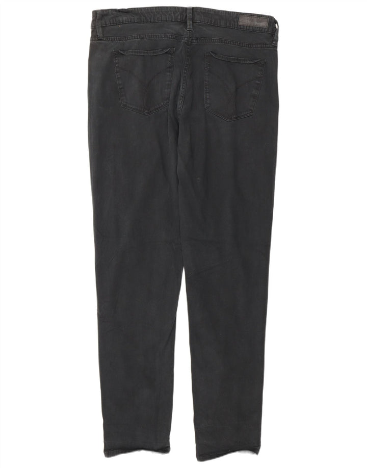 Blugi slim pentru femei CALVIN KLEIN US 14 XL W34 L32 bumbac negru