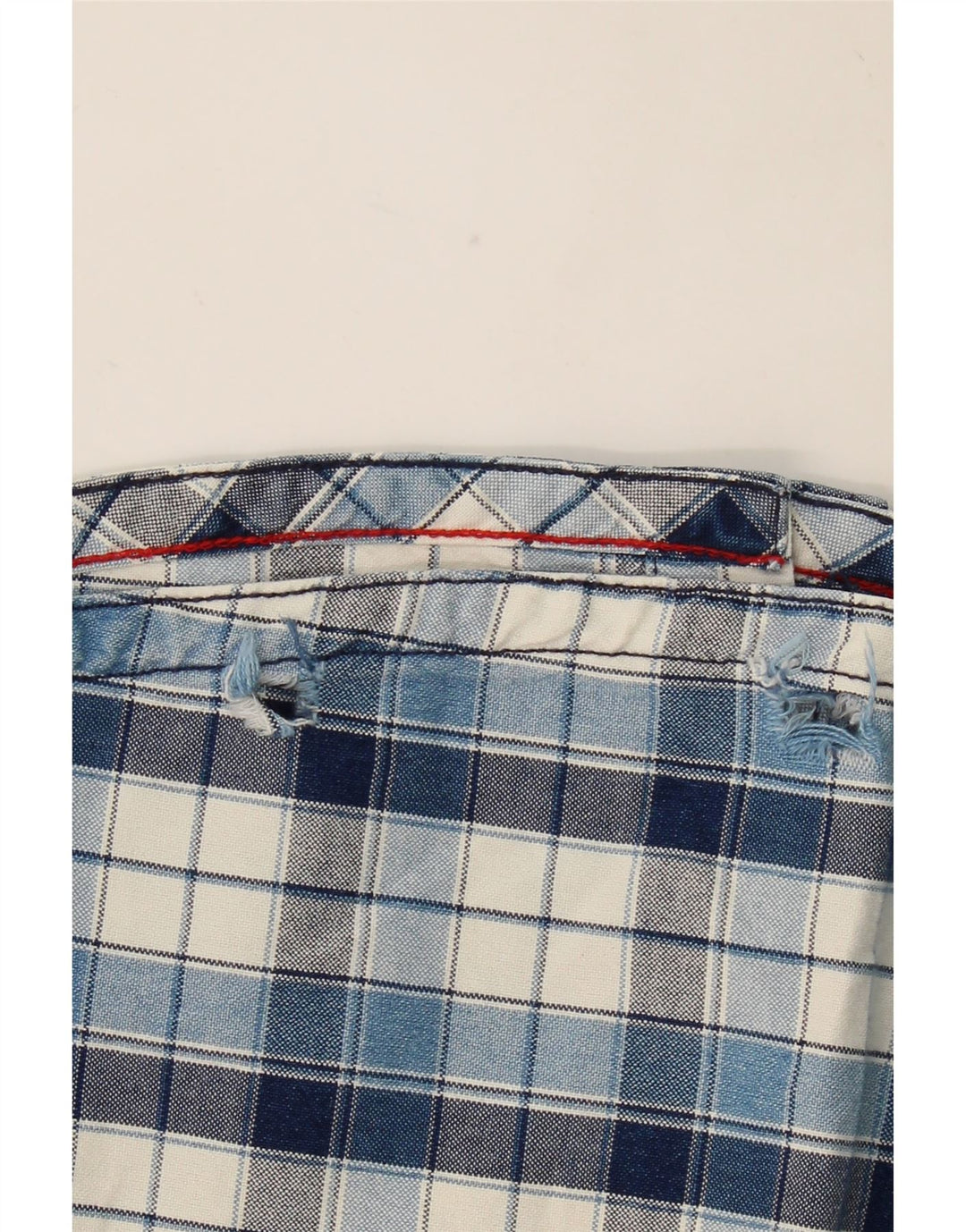 FAT FACE Mens Shirt Medium Navy Blue Check Cotton