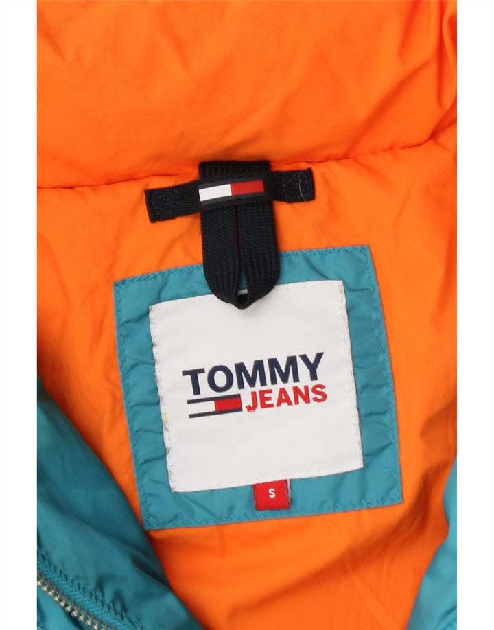 Jachetă căptușită supradimensionată pentru femei Tommy Hilfiger UK 10 Small Blue Poliamidă