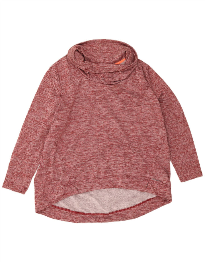 Pulover supradimensionat pentru femei Eddie Bauer, UK 20 2XL, roșu pete