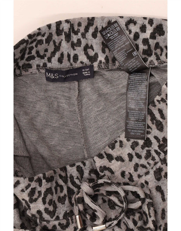 Pantaloni tăiați pentru femei Marks & Spencer UK 10 Small W28 L23 Gri