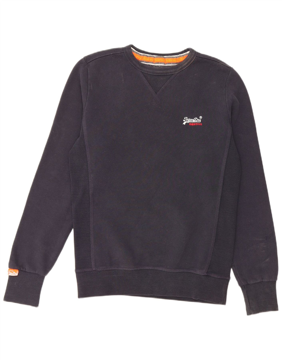 SUPERDRY Hanorac pentru bărbați Pulover mic, albastru bleumarin, bumbac