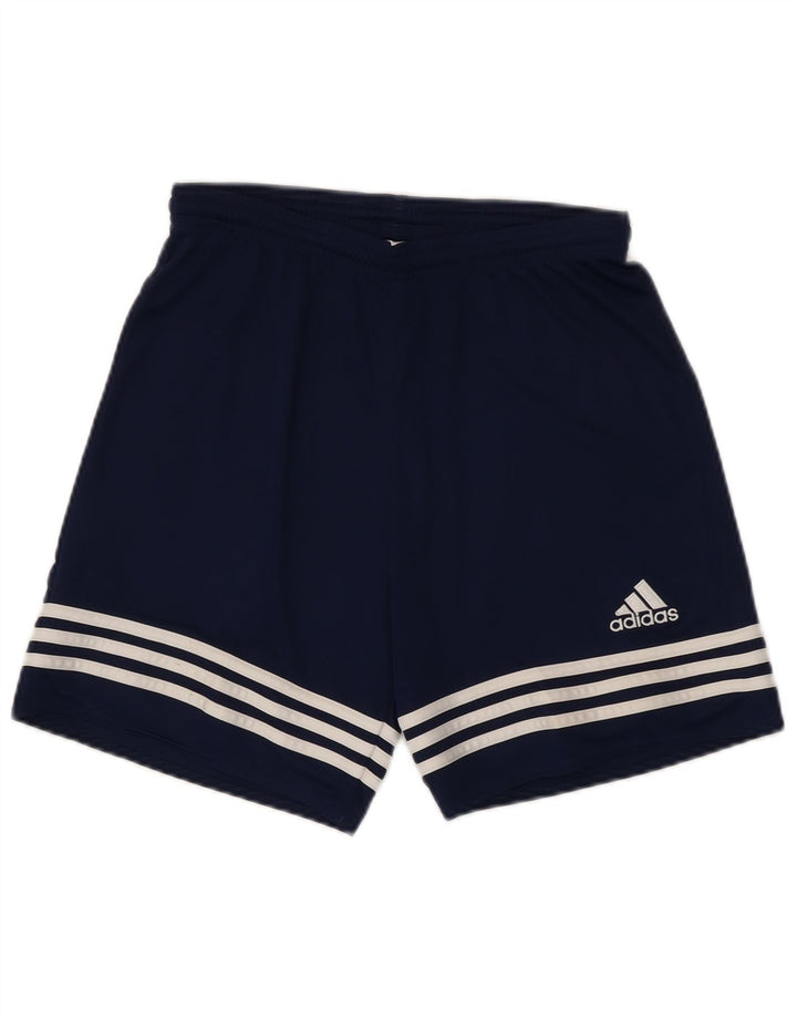 Pantaloni scurți sport pentru bărbați Adidas Climalite, poliester, albastru mic