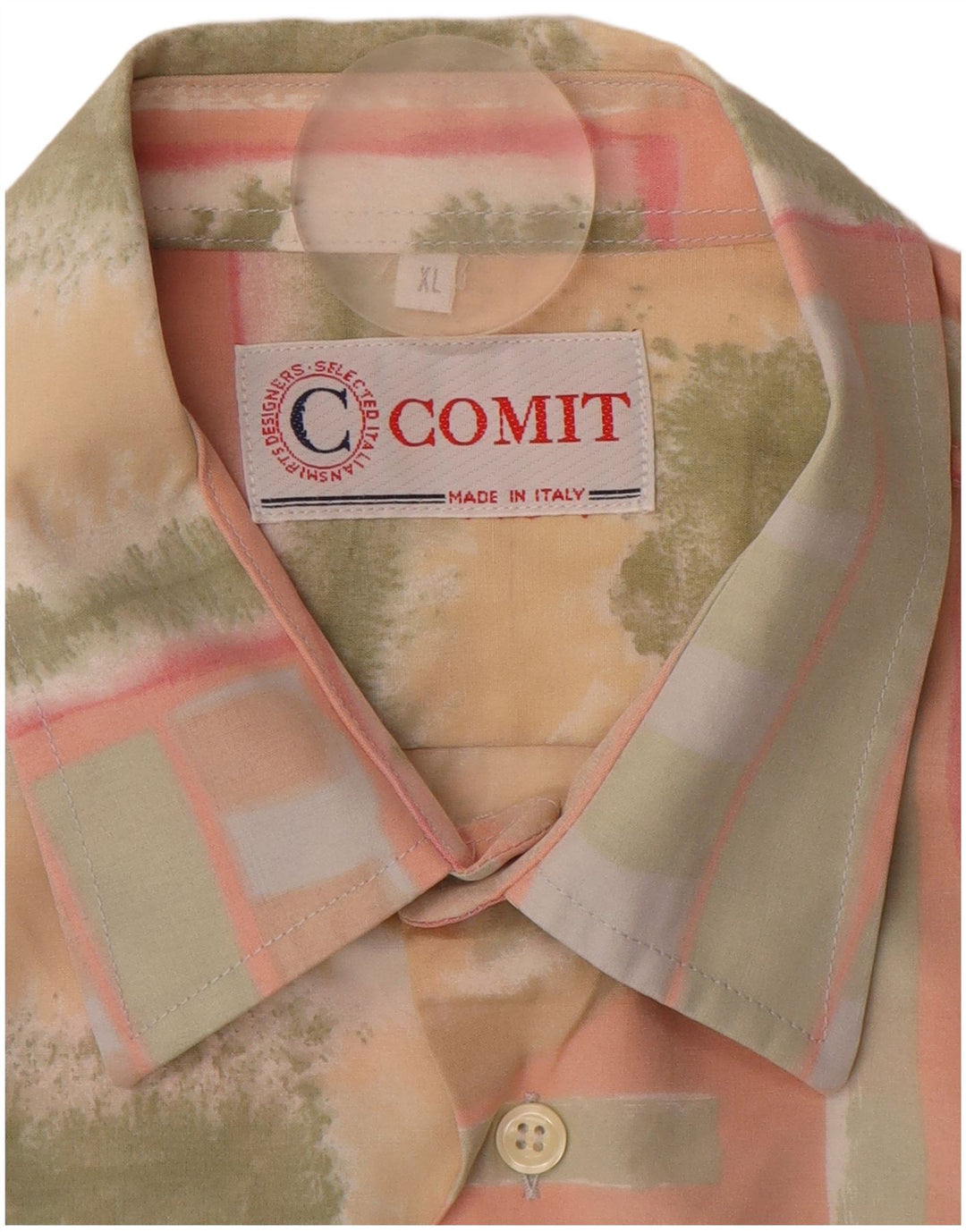 Cămașă cu mânecă scurtă pentru bărbați VINTAGE, XL, roz, viscoză