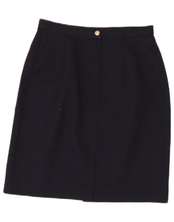 Fusta creion St. Michael pentru femei Marks & Spencer UK 10 Small W26 Bleumarin