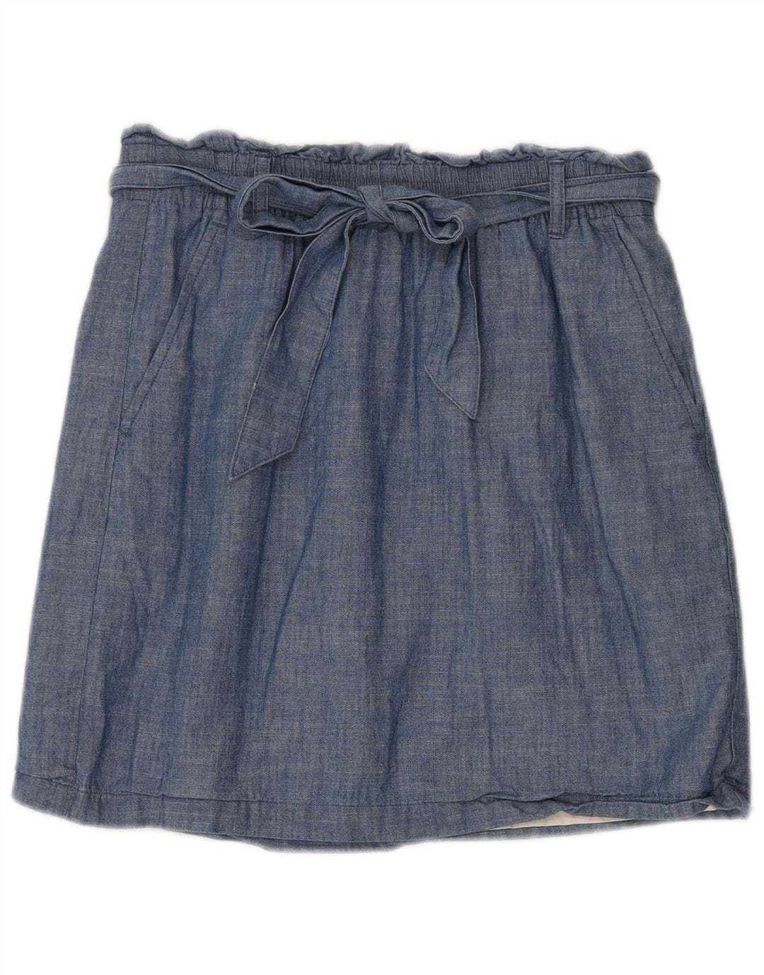 Fusta A-Line pentru femei J. Crew Mic W30 Bumbac albastru